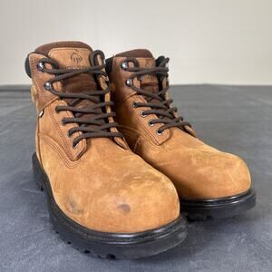 Wolverine Floorhand Insulated Steel-Toe Women's 10W Brown Work Boots W221025